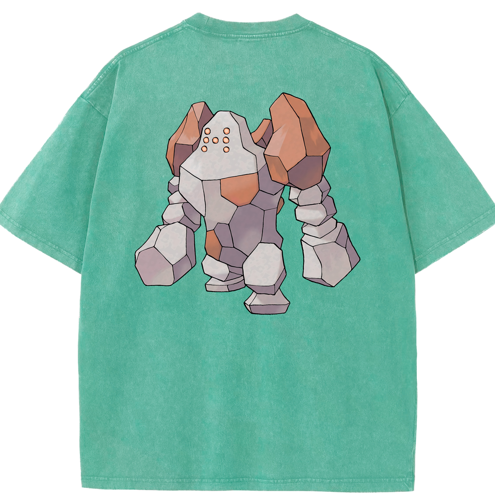 （画像用） ポケットモンスター Pokémon 綿100% ヴィンテージ風 半袖Tシャツ（背面プリント）